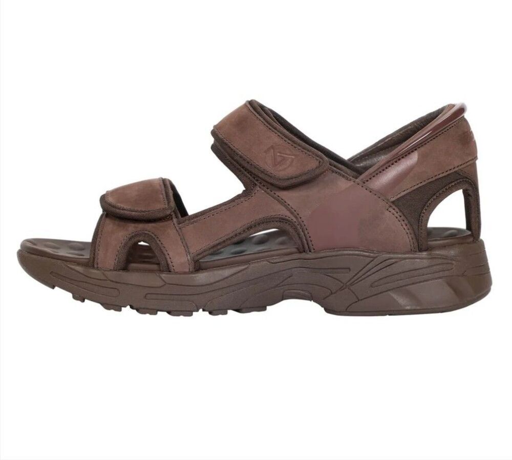 Zeba Men’s ZSD302 ShoesDesert Sand Easy Slip Sandals Size 11 Cowhide Leather